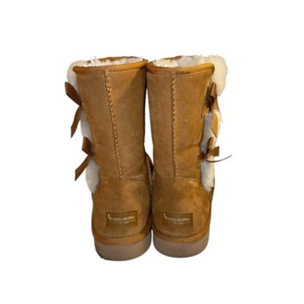 KOOLABURRA UGG US 10 41 Brown Suede Leather Tall VICTORIA Boot Shearling Lined - Picture 7 of 8